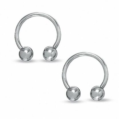 016 Gauge Horseshoe Pair in Solid Stainless Steel- 3/8"