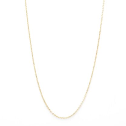 030 Gauge Light Cable Chain Necklace in 10K Hollow Gold - 16"