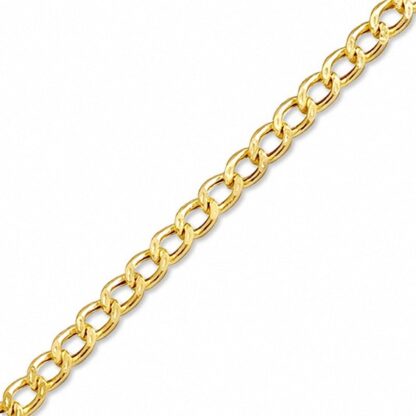 050 Gauge Diamond-Cut Wide Fashion Chain Bracelet in 10K Gold - 7.25"