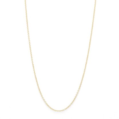 030 Gauge Light Cable Chain Necklace in 10K Hollow Gold - 18"