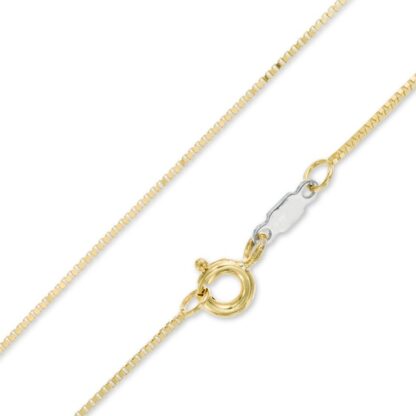 050 Gauge Box Chain Necklace in 10K Gold Bonded Sterling Silver - 20"