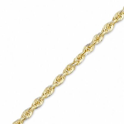 021 Gauge Rope Chain Anklet in 10K Gold Bonded Sterling Silver - 9"