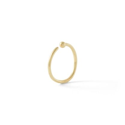 020 Gauge Nose Ring in Solid 14K Gold - 5/16"