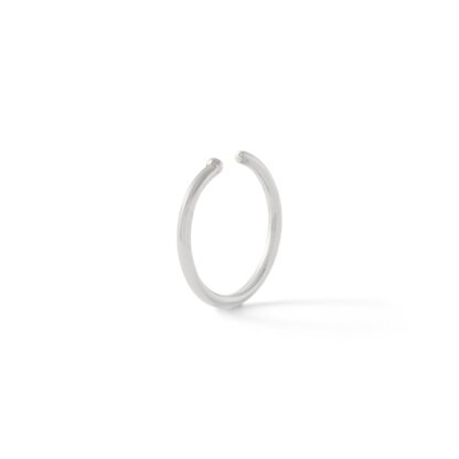 020 Gauge Nose Ring in Solid 14K White Gold - 5/16"