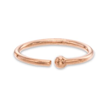 020 Gauge Nose Ring in Solid 14K Rose Gold - 5/16"