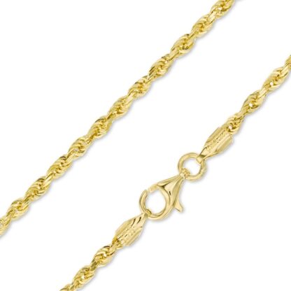 14K Gold 018 Gauge Rope Chain Necklace - 22"