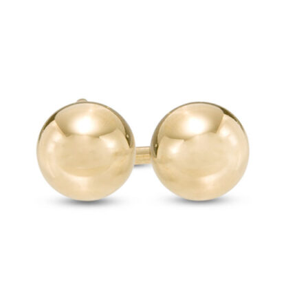 4mm Ball Stud Earrings in 14K Gold