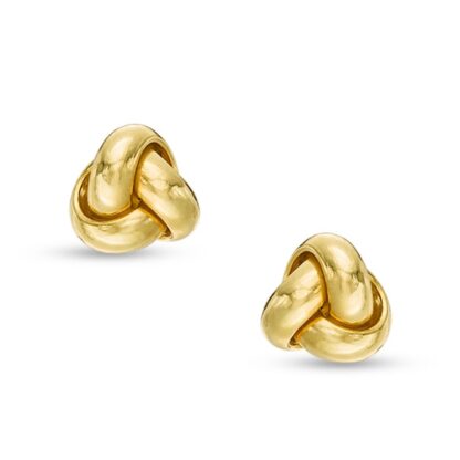 Made in Italy Small Love Knot Stud Earrings in 14K Gold