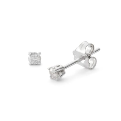 1/4 CT. T.W. Diamond Solitaire Stud Earrings in 10K White Gold