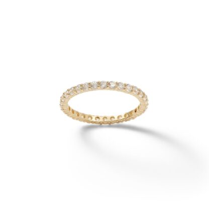 Cubic Zirconia Eternity Band in 10K Gold