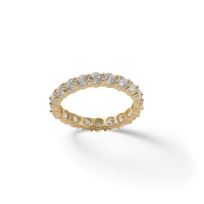 Cubic Zirconia Eternity Band in 10K Gold