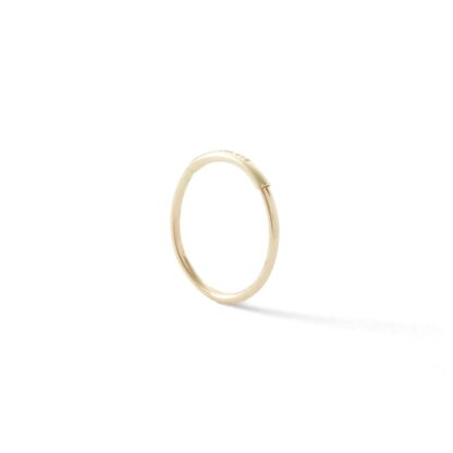 020 Gauge Cartilage Hoop in 14K Semi-Solid Gold