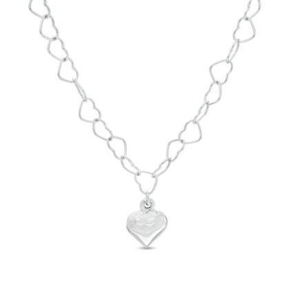 Heart Necklace in Sterling Silver