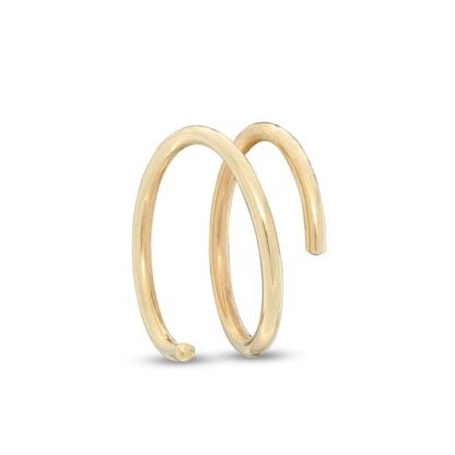 Single Coil Threader Earring in 10K Gold