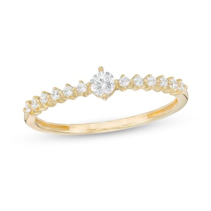 3mm Cubic Zirconia Ring in 10K Gold