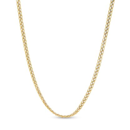 Made in Italy 050 Gauge Sedusa Curb Link Chain Necklace in 10K Hollow Gold