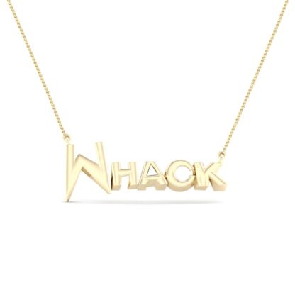 Whack Necklace in Sterling Silver with 14K Gold Plate